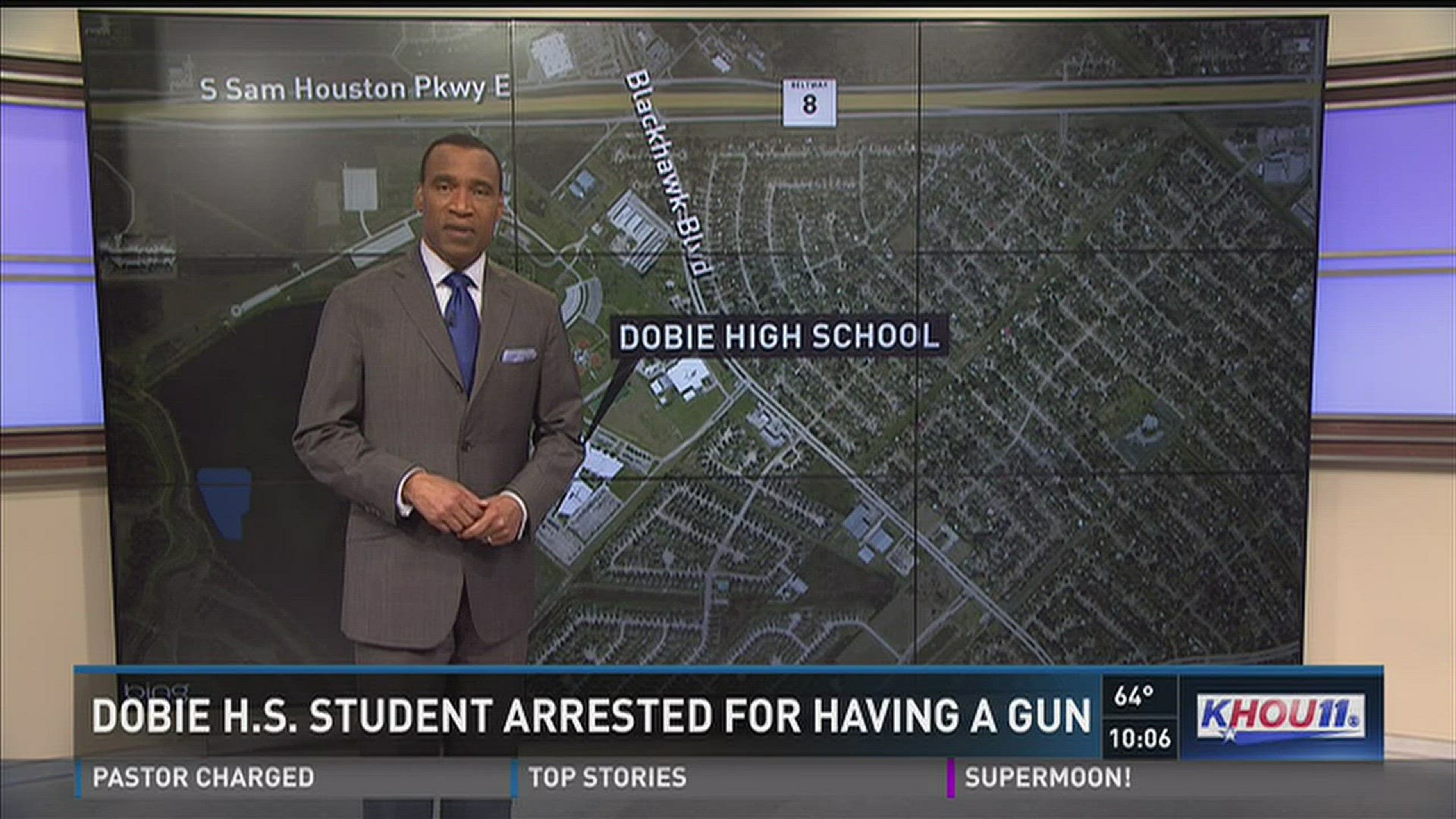 Dobie HS student arrested for bringing gun on campus | khou.com
