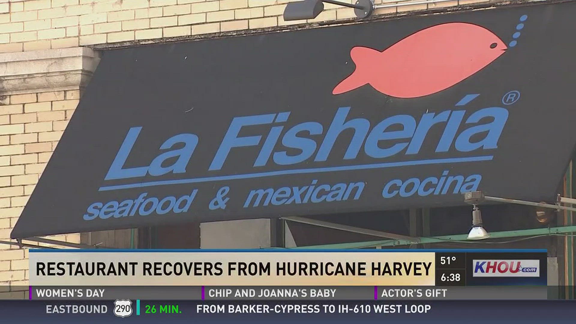 More than six months since Hurricane Harvey, dozens of businesses are still feeling the effects, including popular Mexican seafood restaurant in downtown Houston that closed because of it.