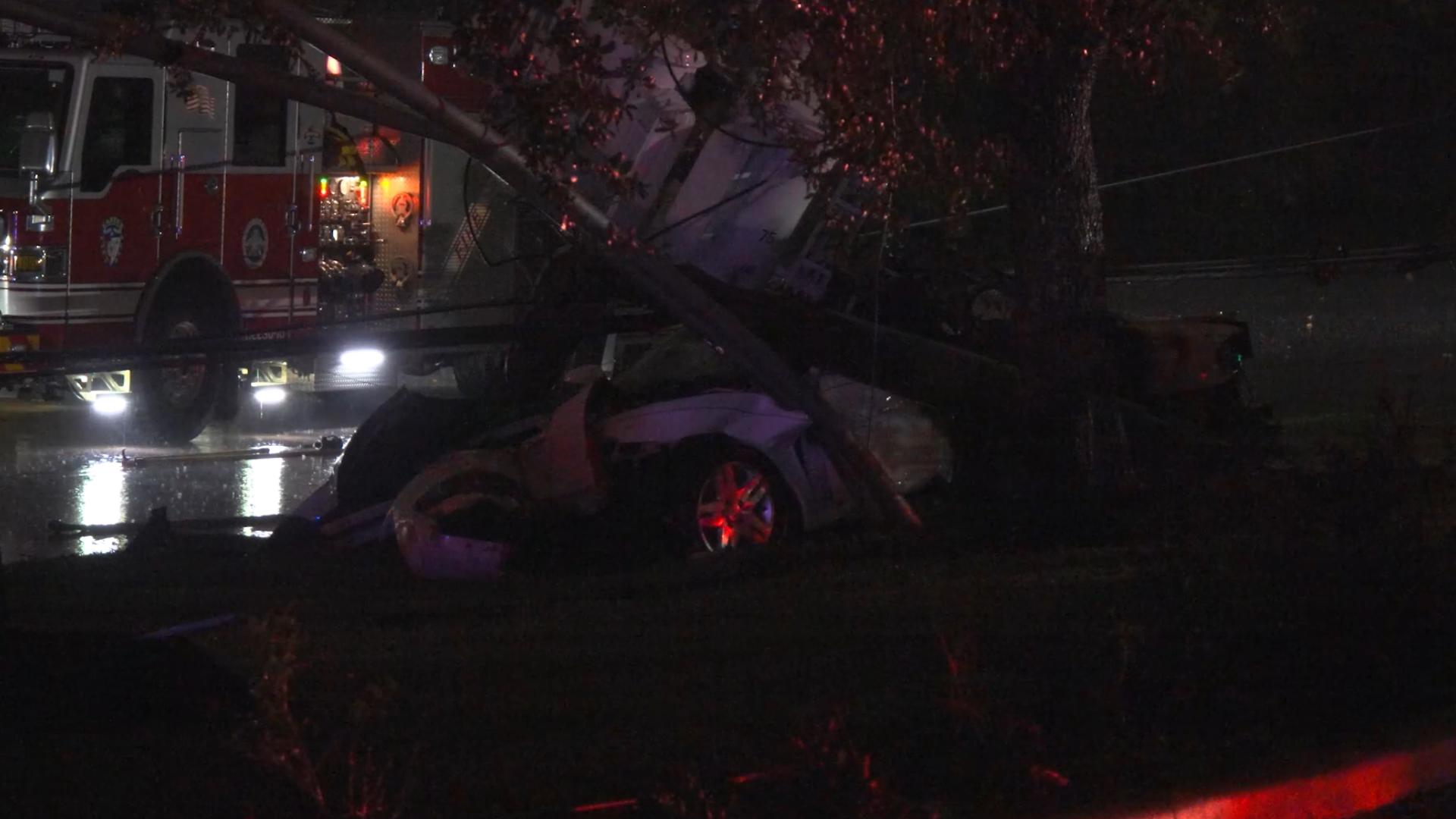 Driver killed in fiery wreck in northeast Harris County | khou.com