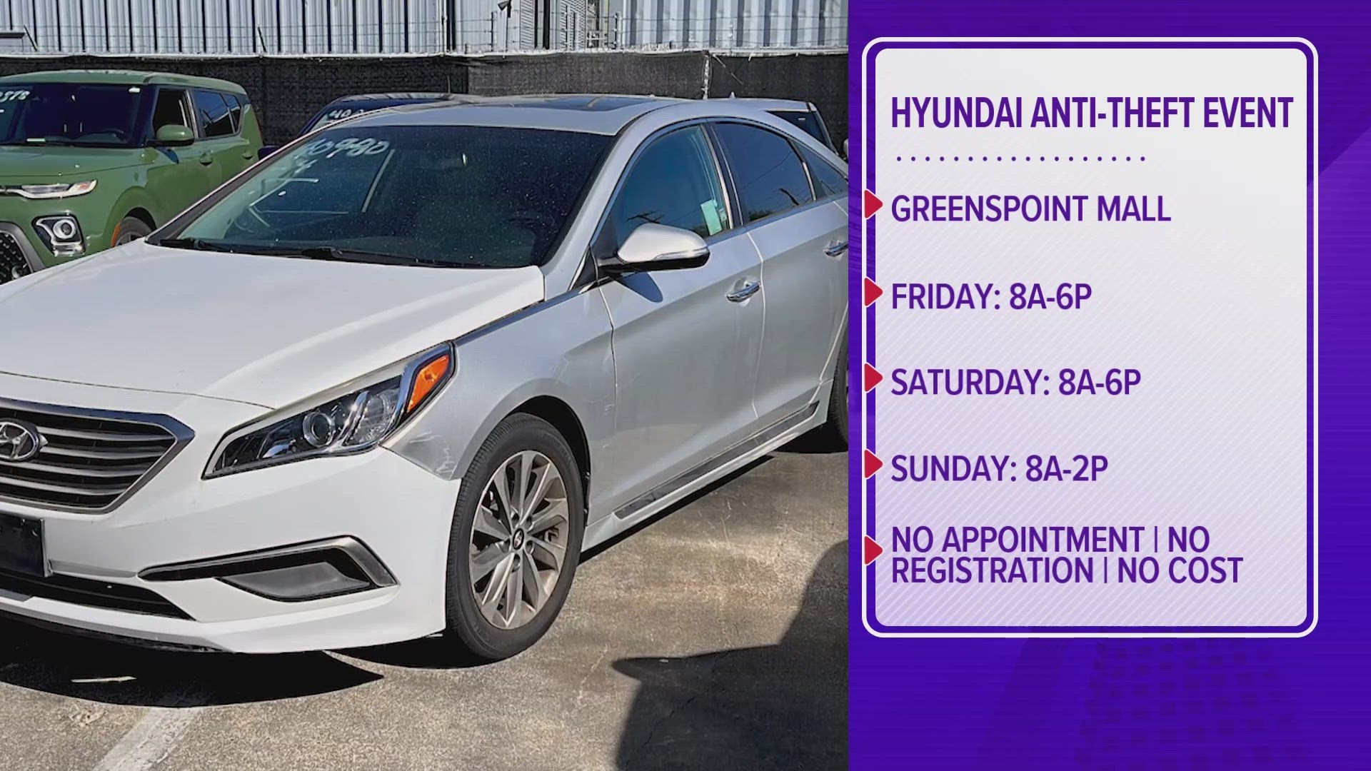 The Houston Police Department said the thefts of Hyundais have been on the rise for the past two years in Houston.