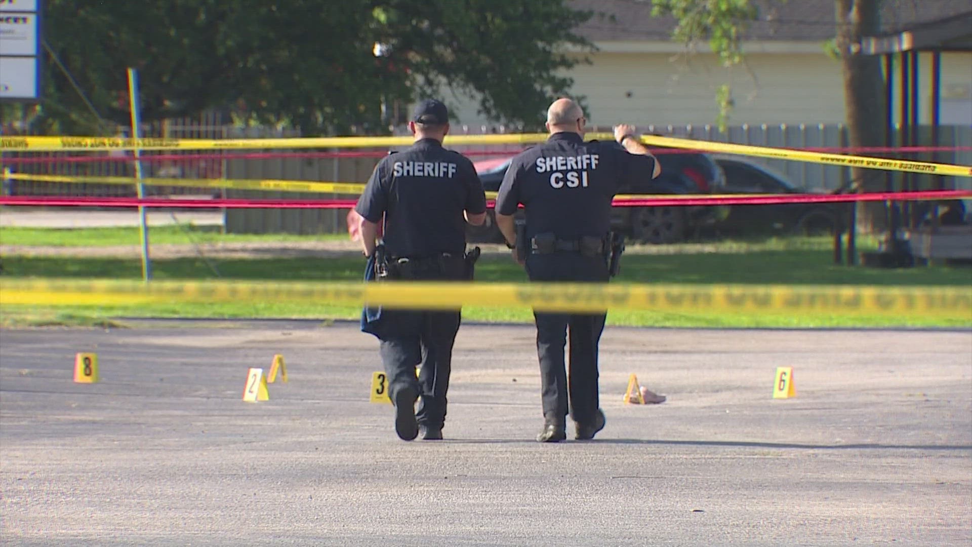 One person was killed and several more were injured Sunday when shots rang out in the Crosby area.