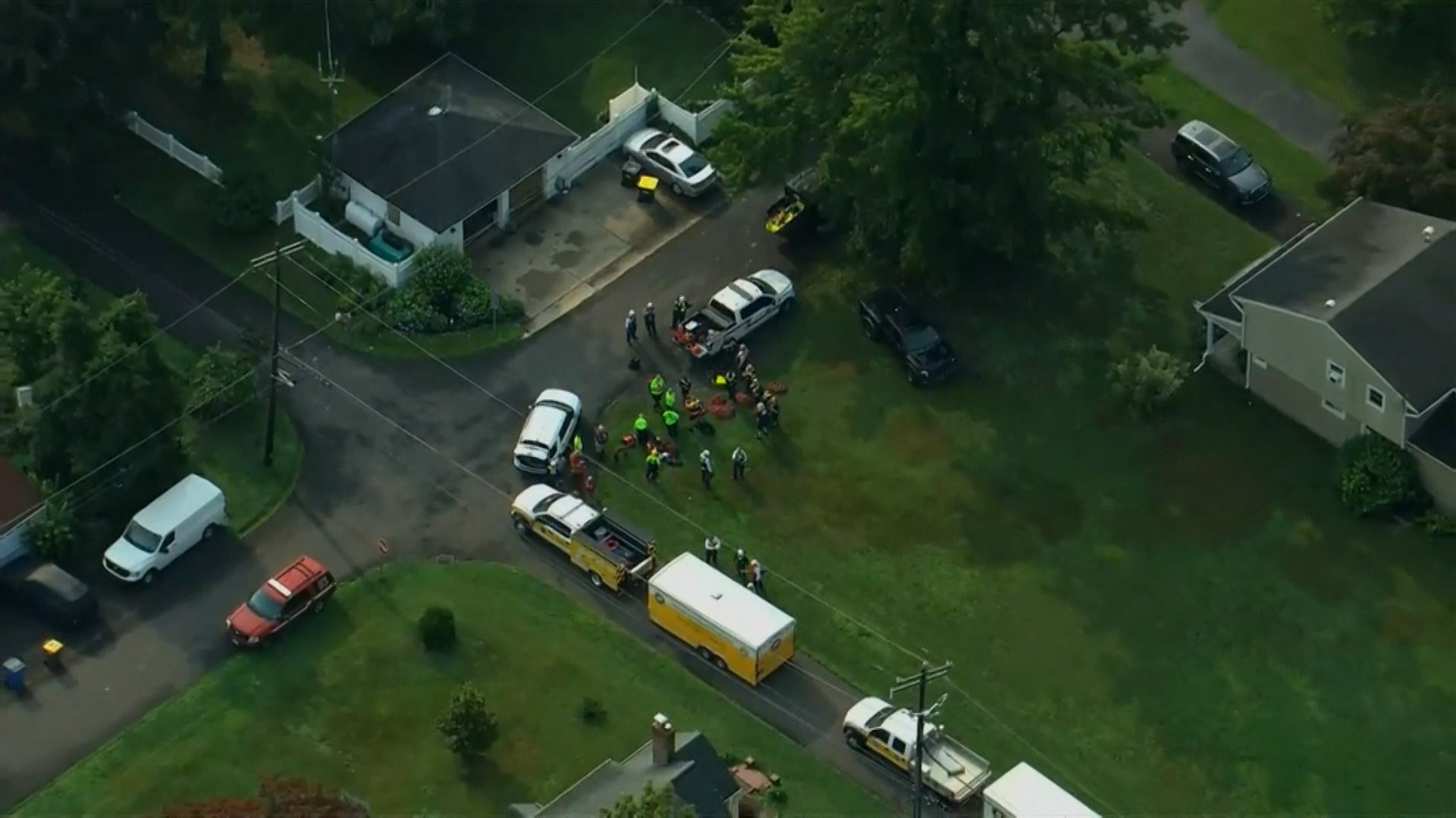 Aerials: Massive search is underway for missing kids swept away in ...