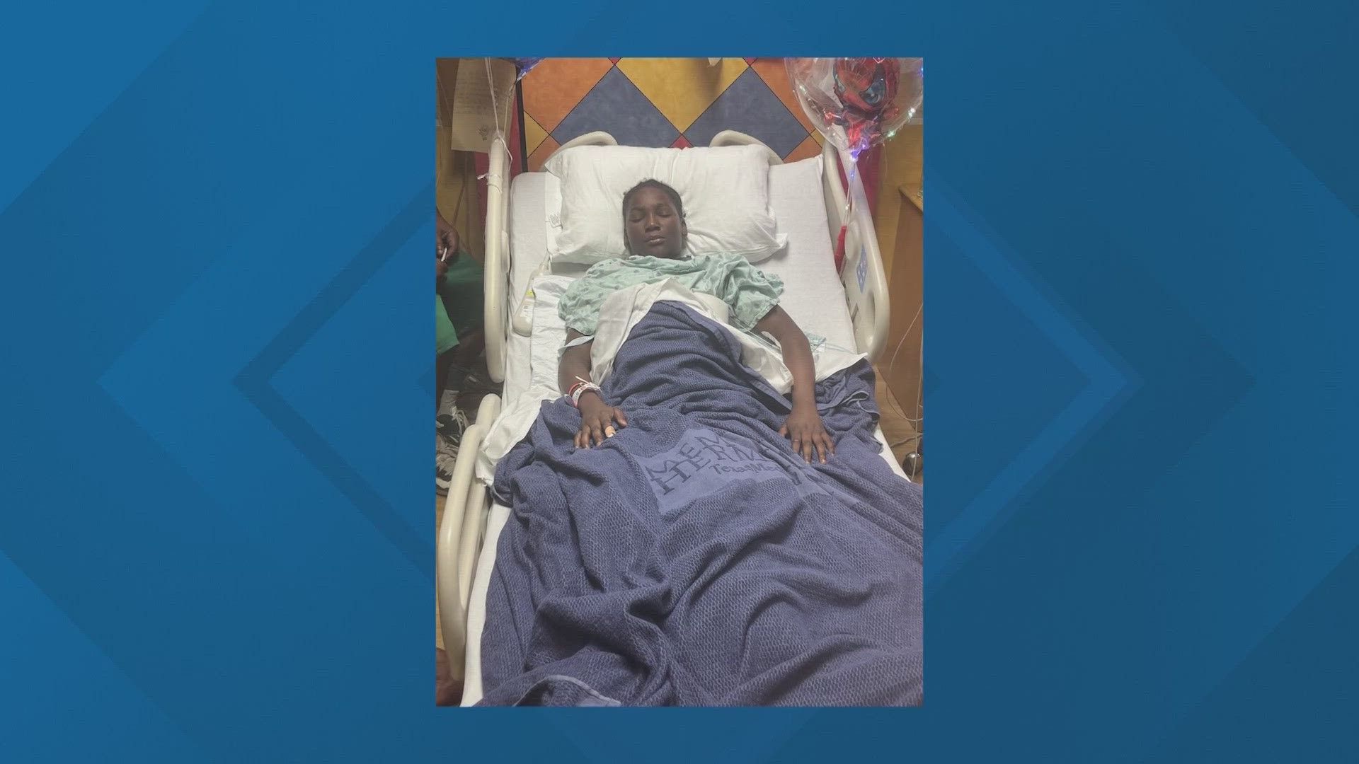 It's been two weeks since Calvin "CJ" Jackson Jr. was shot while playing at a playground at a northeast Houston apartment. He remains in the hospital.