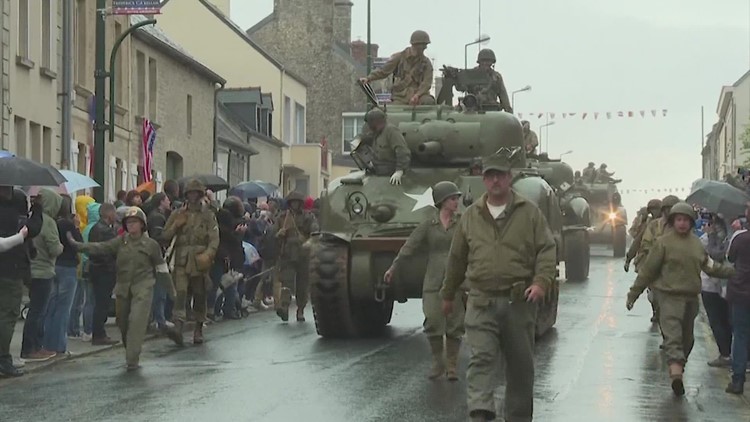 Crowds in France honor WWII veterans at D-Day celebrations