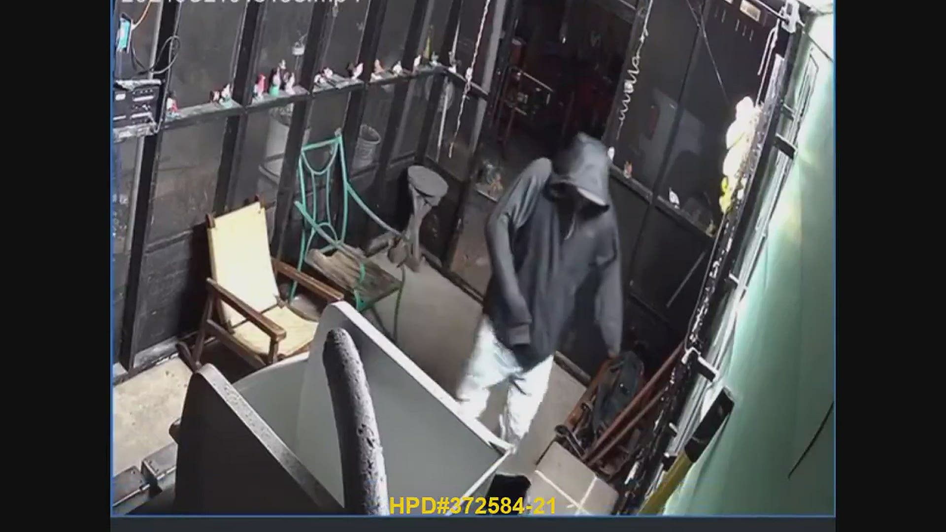 Houston police hope new surveillance video will help with identifying three suspects who broke into a home in Houston's northside and held residents at gunpoint.