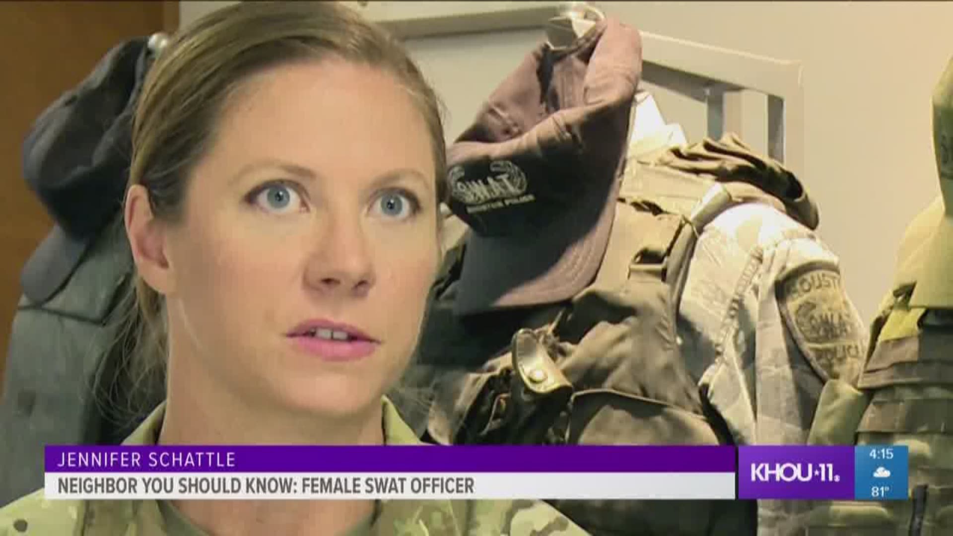 For the last 18 years HPD's SWAT team has been comprised of men only.  Then, five-year HPD veteran, Jennifer Schattle signed up to try out. "You know, you can accomplish anything that you set your mind to," said Schattle.  "And, I know we?ve heard that be