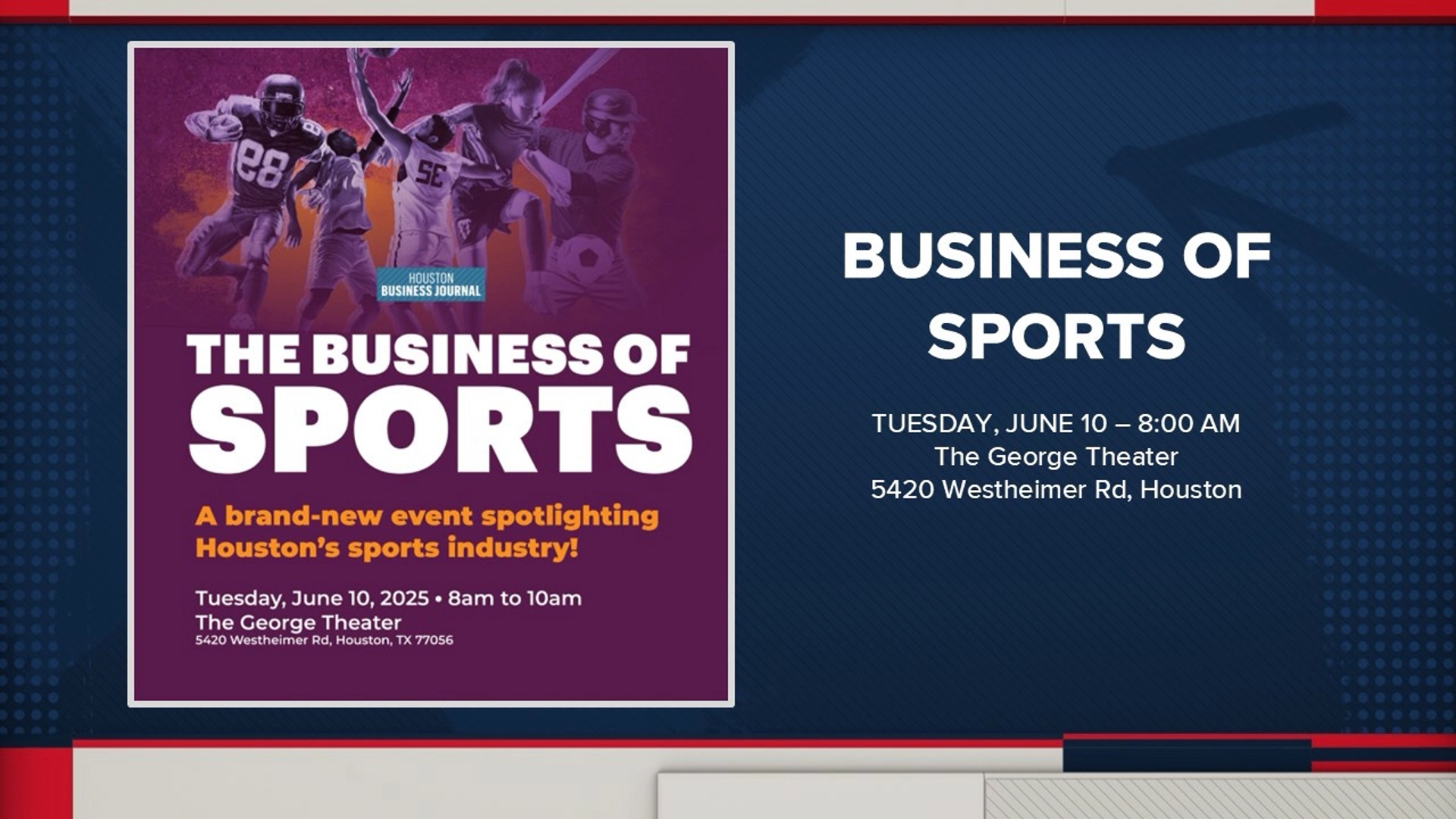 KHOU 11’s Jason Bristol and Chandler France of the Houston Business Journal run down some of the more recent business stories involving Houston’s sports teams.