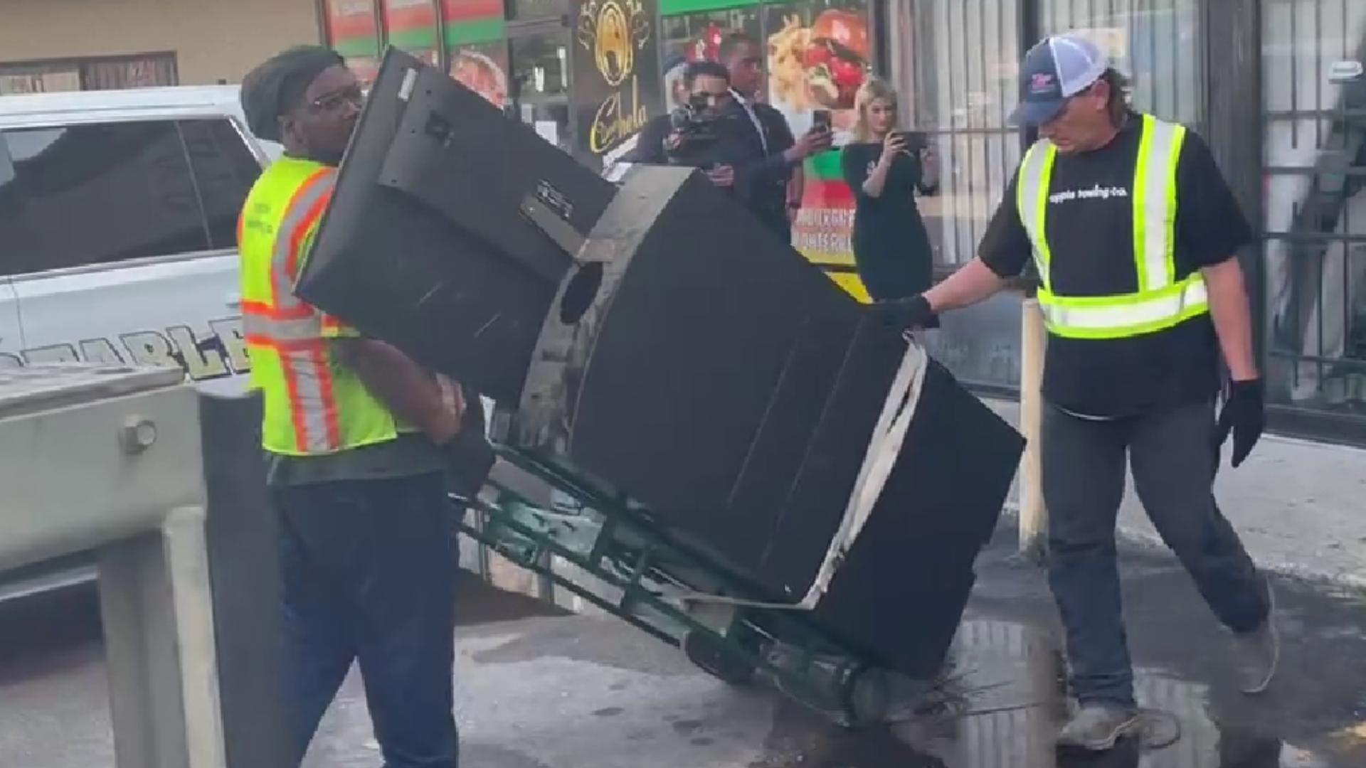 A gaming machine was seized from Star Video on Broadway in south Houston during the FBI raid on Tuesday, Sept. 24.