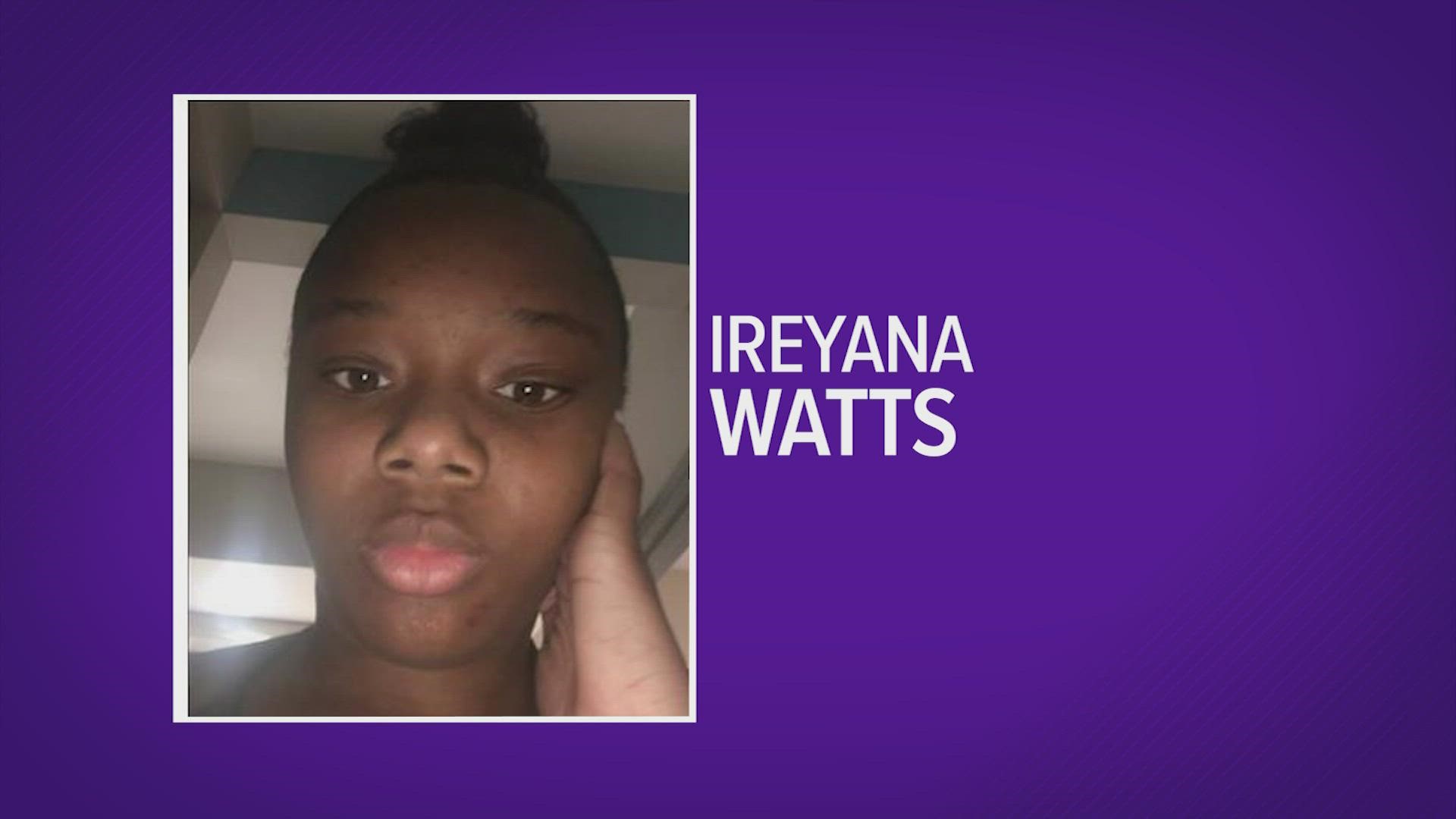 Ireyana Watts was last seen on Dec 19. Anyone with information on her whereabouts should call the Houston Police Missing Persons Unit at 832-394-1840.