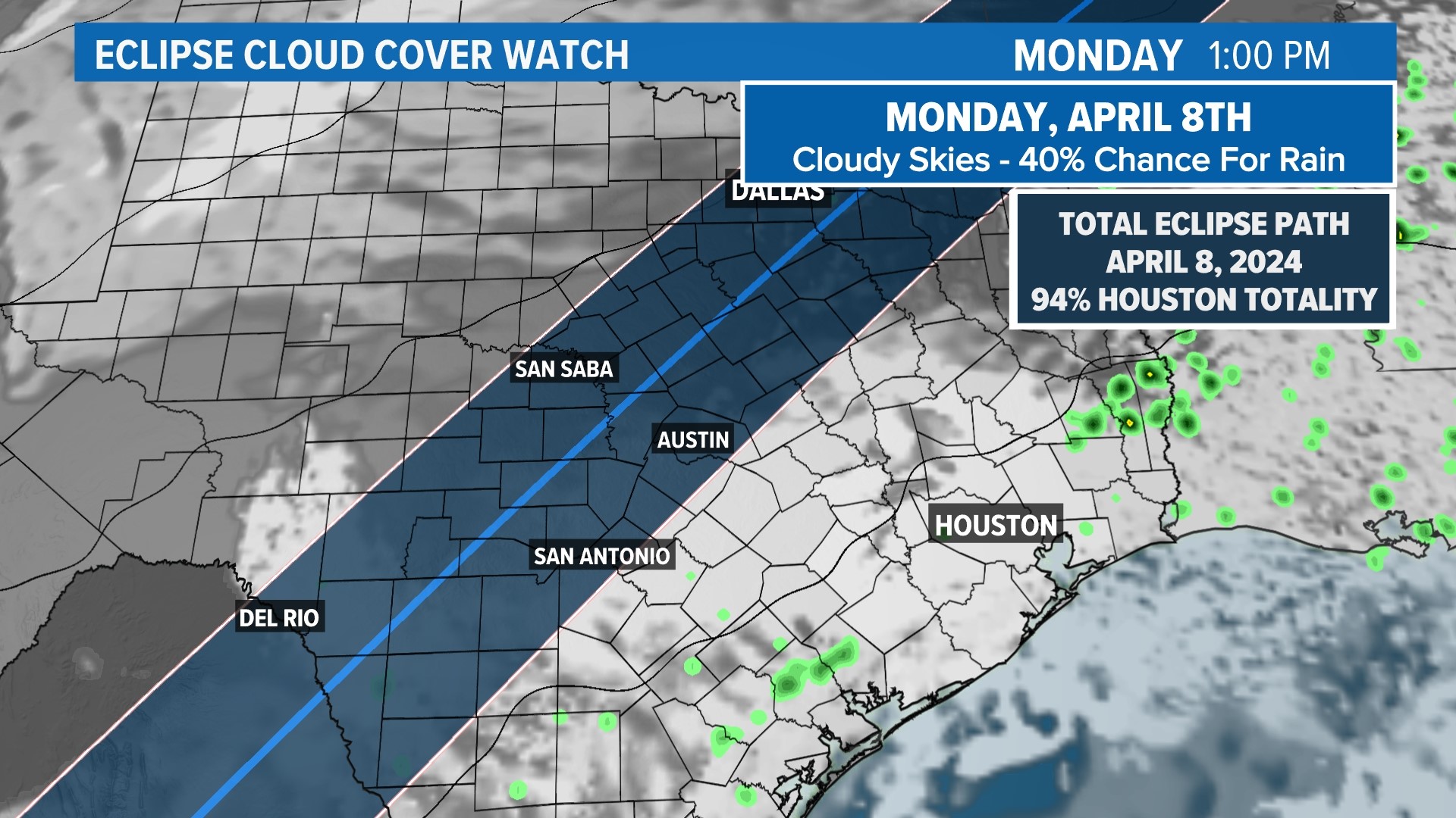 Will clouds block the total solar eclipse in Texas? | khou.com