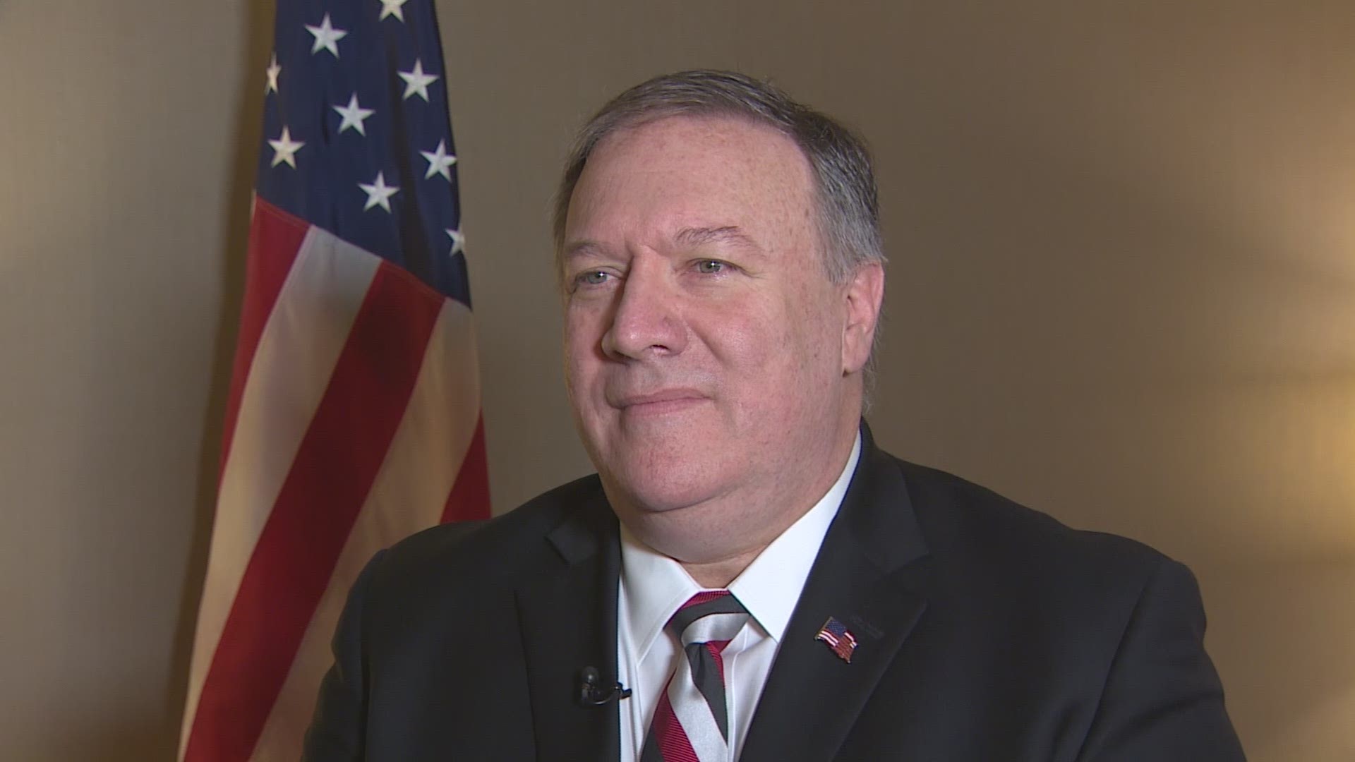 U.S. Secretary of State Mike Pompeo was in Houston Tuesday to deliver a speech at the CERAWeek energy conference, but KHOU 11 News was able to speak with him before he spoke.