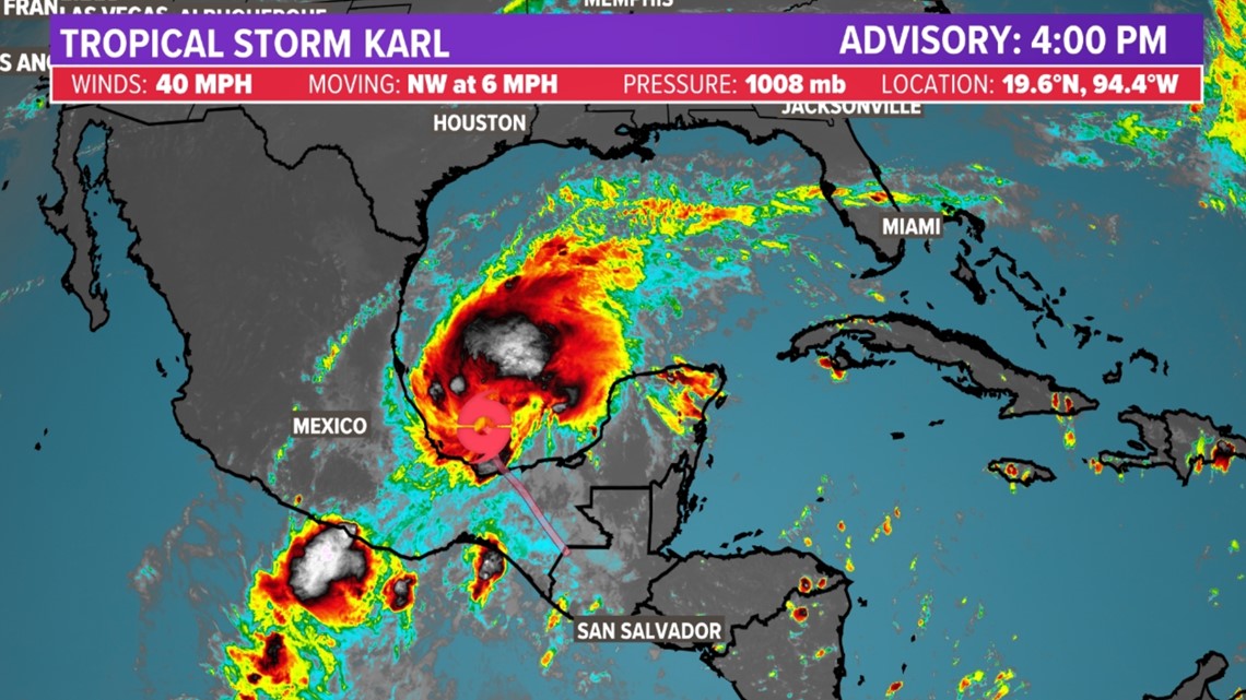 Tropical update: Tropical Storm Karl forms in southern Gulf of Mexico ...