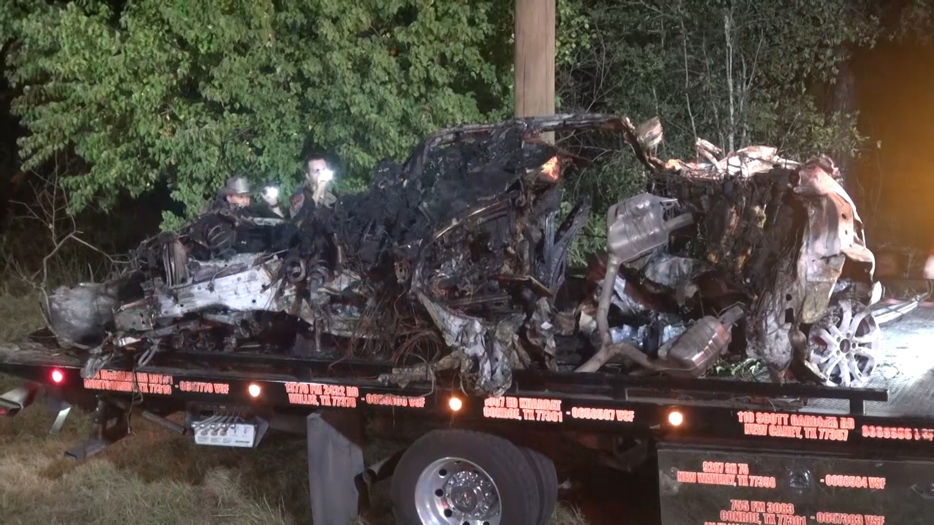 Witnesses said the driver was likely speeding before he crashed into the woods.