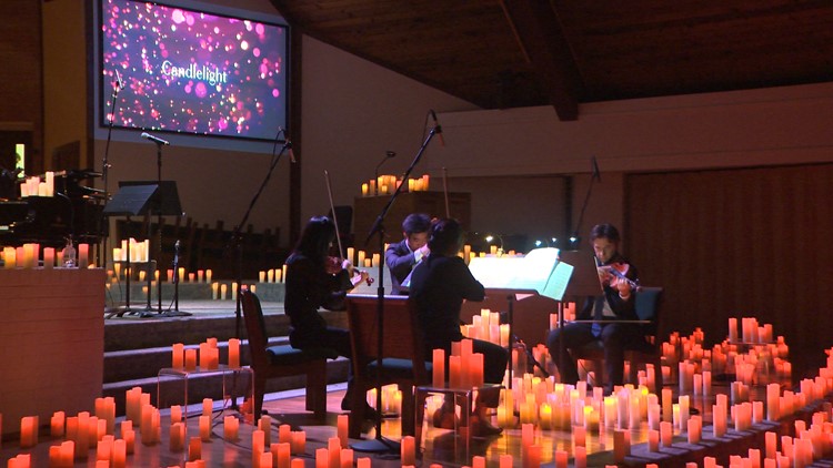 Houston musicians hold candlelight concert to raise money for those impacted by the war in Ukraine