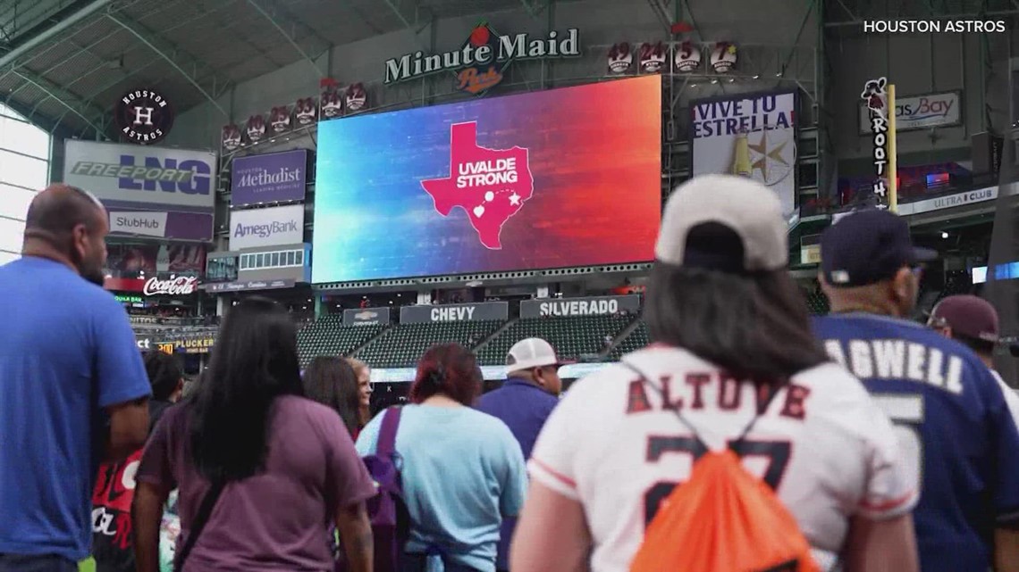 Houston Astros welcome citizens of Uvalde for 'Uvalde Strong Day