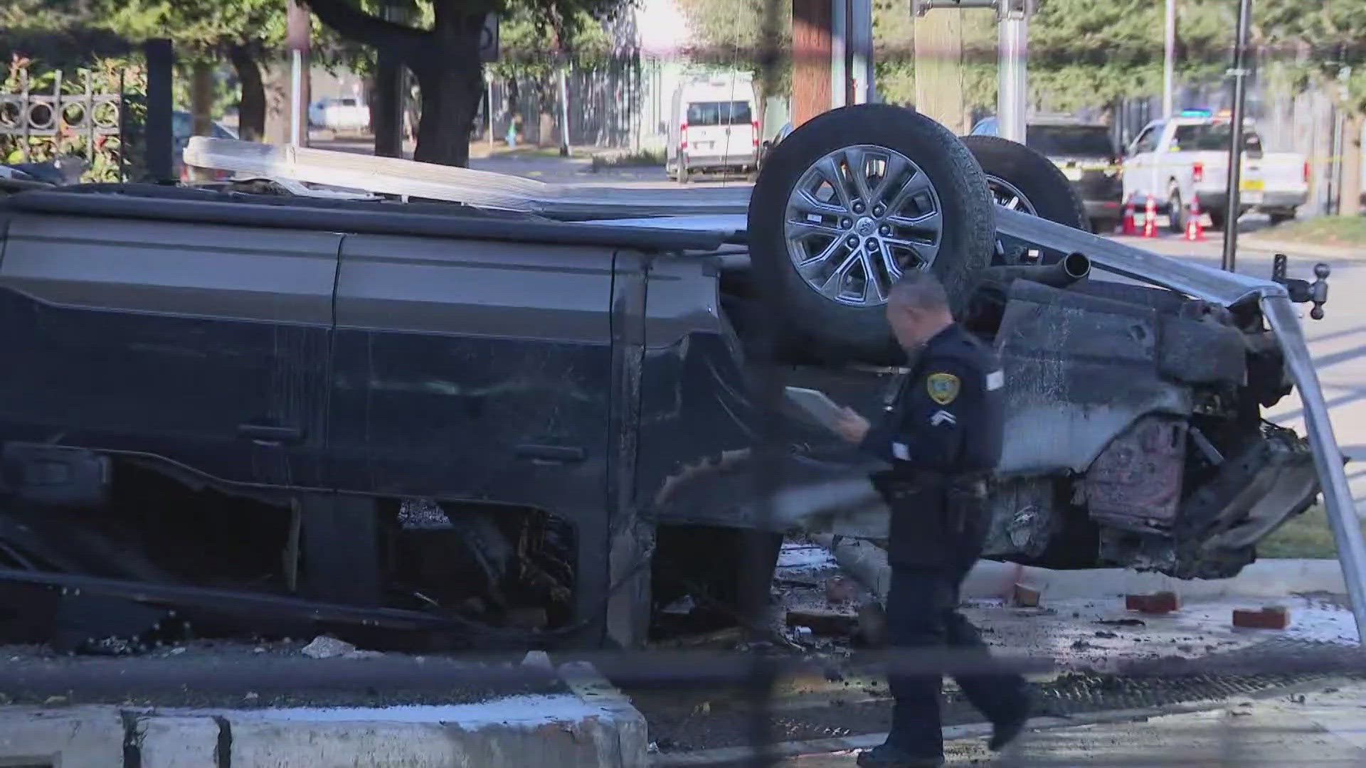 HPD officer recovering after chase suspect slammed into her car ...