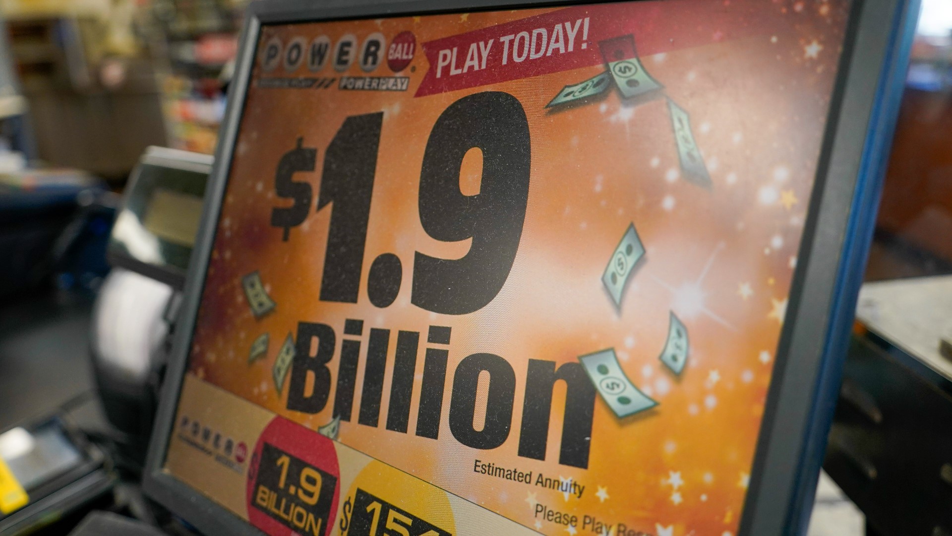 Monday's jackpot soared to a record-setting $1.9 billion. There have only been four previous jackpots exceeding $1 billion.