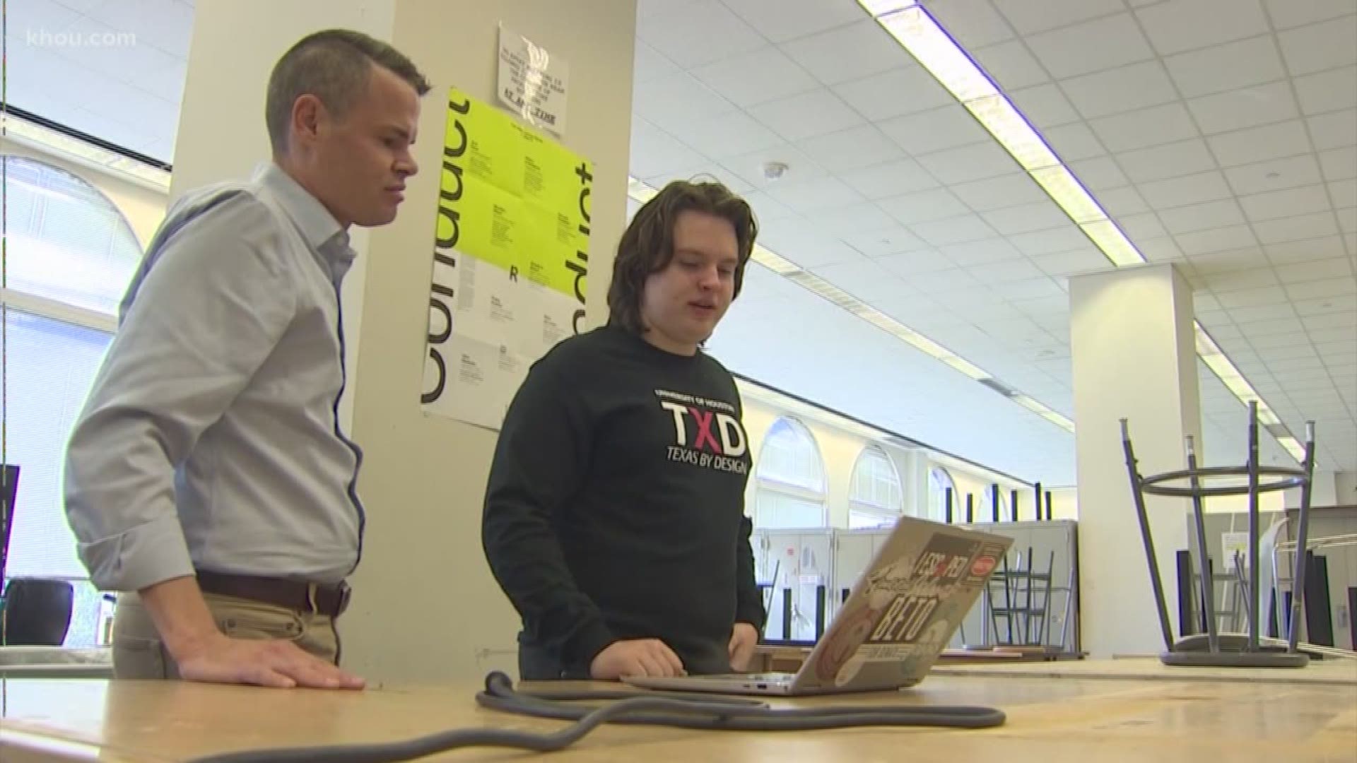 Design students at the University of Houston showed off some of their unique products to KHOU 11 reporter Jason Miles ahead of a convention in Dallas where there will be buyers from all over the world.