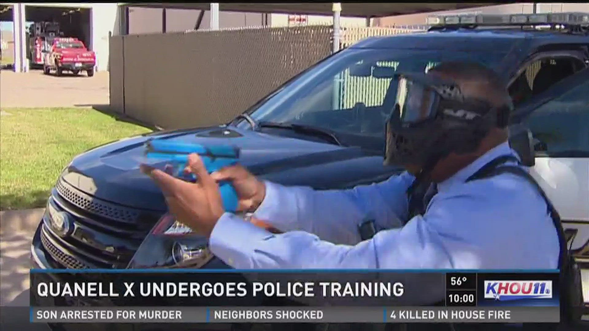 Quanell X undergoes police training in Missouri City.