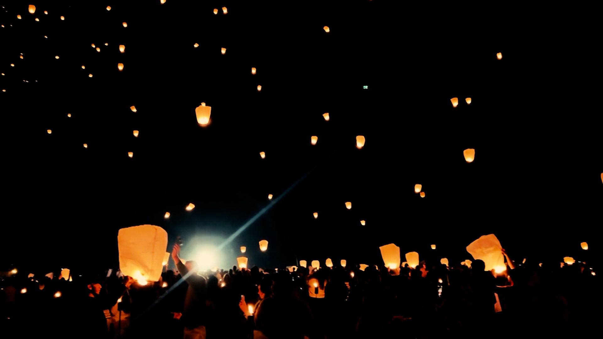 Watch paper lanterns take flight in Wharton County.