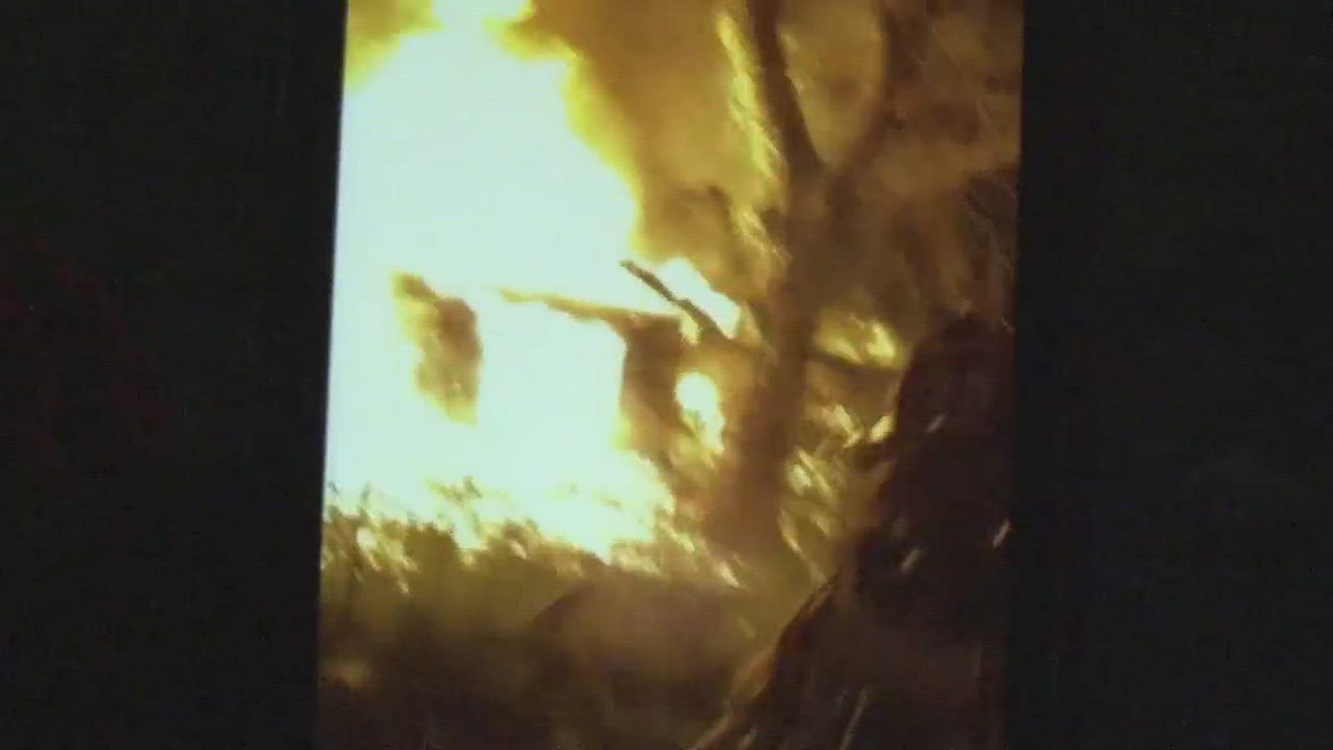 A neighbor got quite a scare when a vacant house near their north Houston home caught fire overnight.