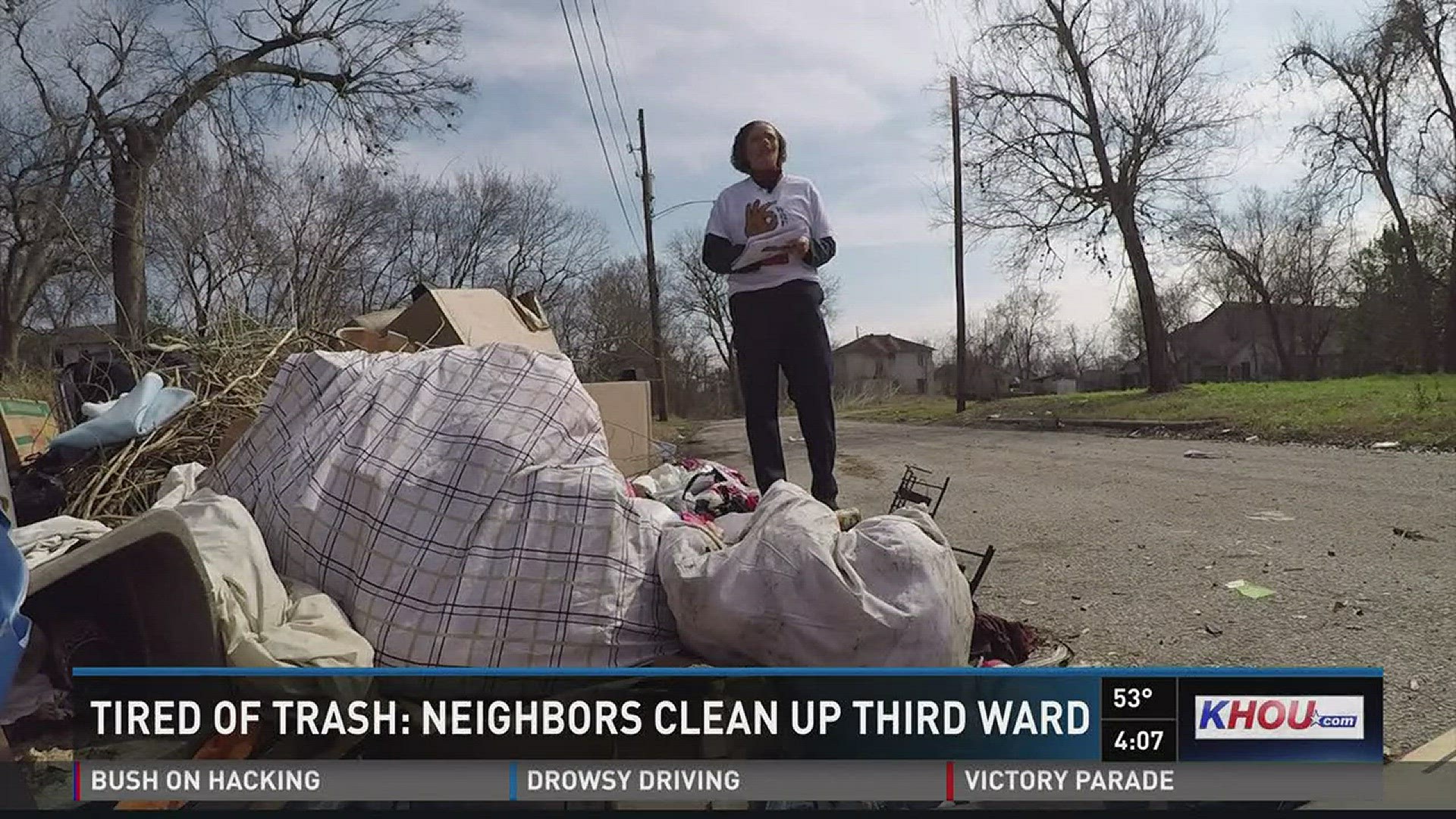 Neighbors in the Third Ward are sick and tired of trash being dumped on their streets so they're banding together to do something about it.