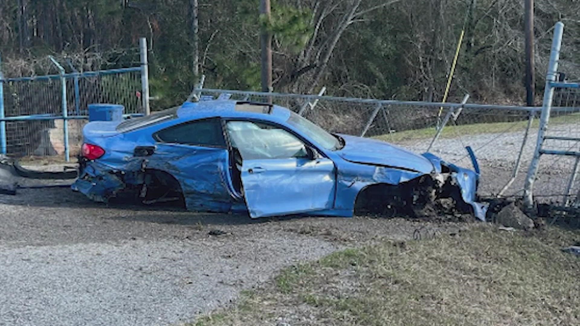 The Chambers County Sheriff's Office said a deputy found the driver dead after multiple calls came in about street racing on the East Freeway headed toward Winnie.