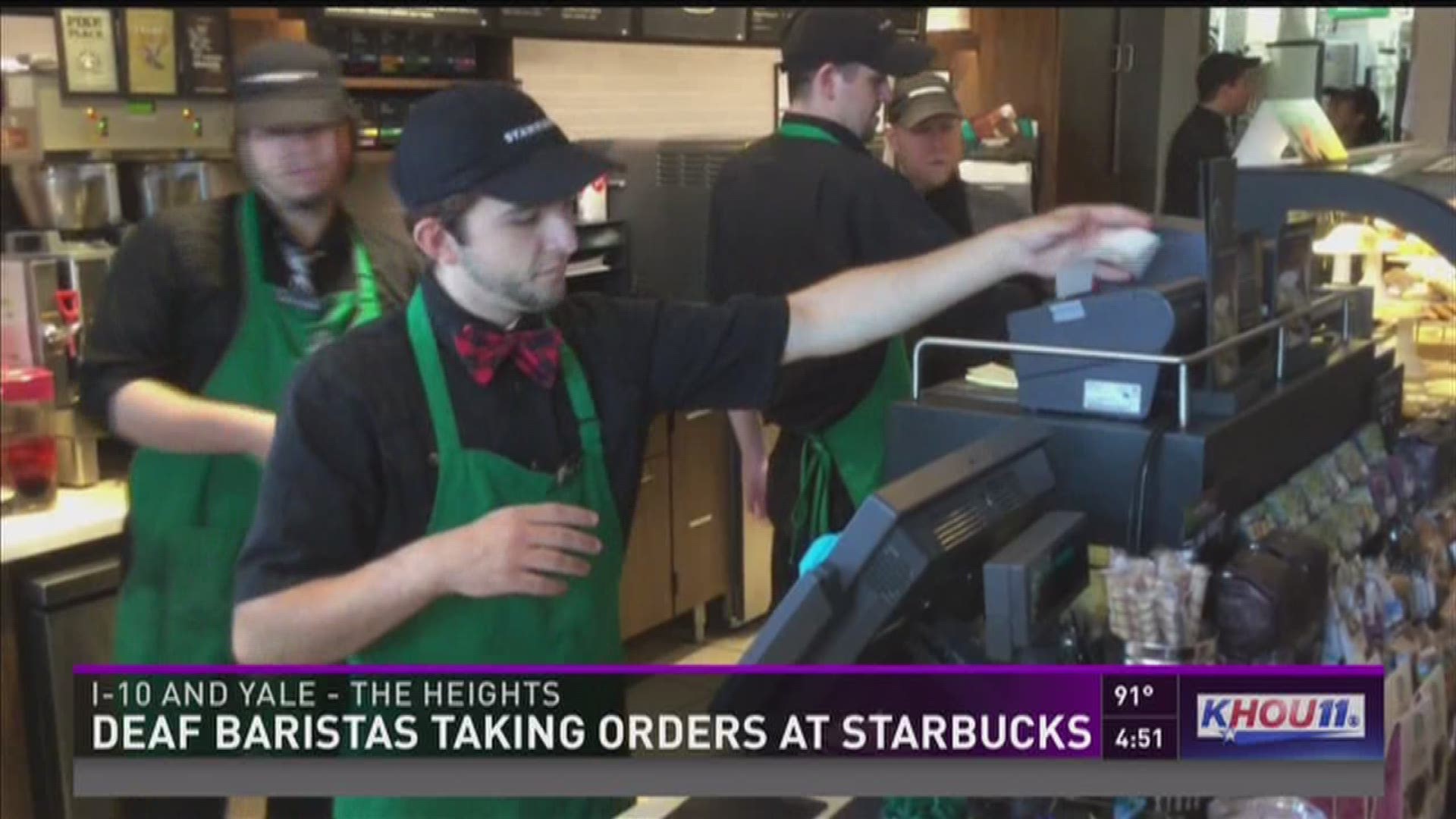 Deaf baristas thrive at local Starbucks