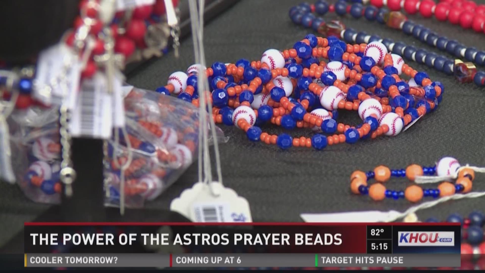 It?s the power of the prayer beads. Every time these rosaries sell out, the Astros win big. 