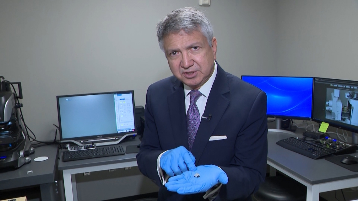 Meteorite fragments that crashed into a Spring home are now being studied at Rice University