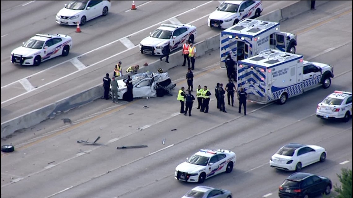 Kecelakaan North Freeway menutup lalu lintas jalur utama Houston, Texas
