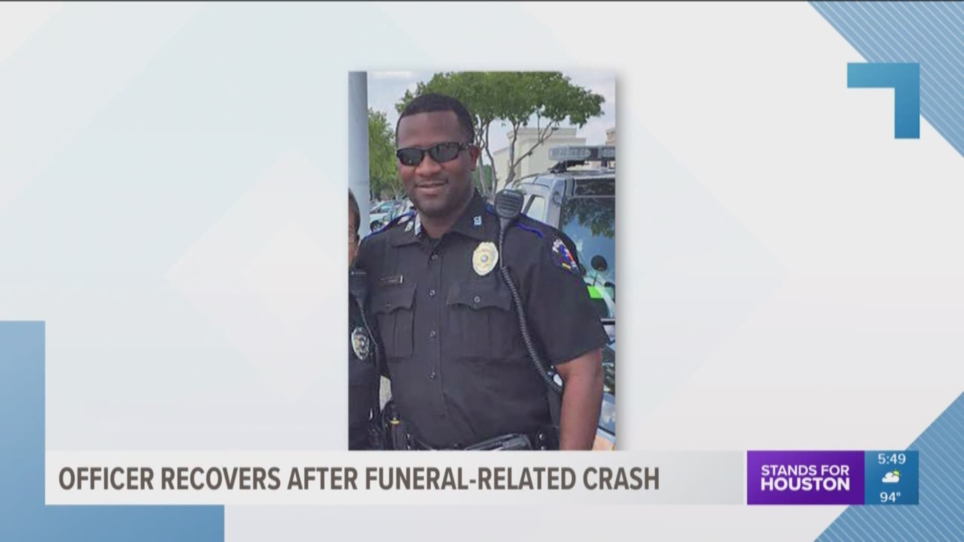Prayers are pouring in for Cy Fair ISD Officer Marvin Harris, who was hit by a car in Tomball Saturday during a funeral procession.