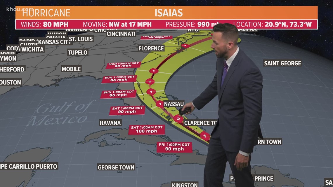 Hurricane Isaias headed for Florida | khou.com