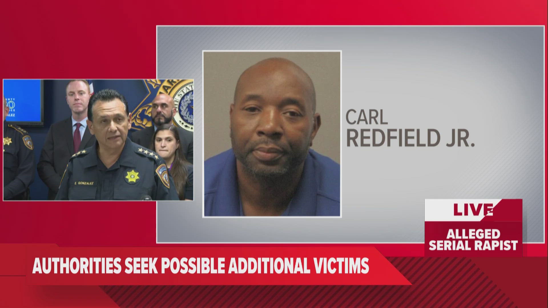 The Harris County Sheriff's Office is looking for additional victims in connection to an allged serial rapist.