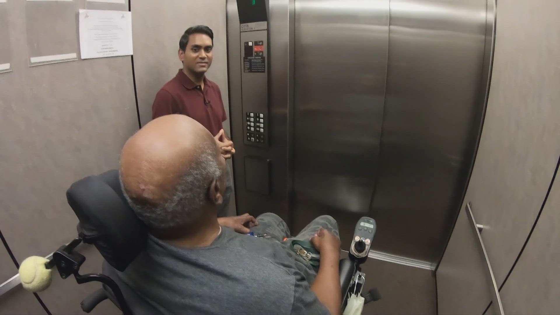 Last week, KHOU 11 saw first responders carrying Bobby Simon up three flights of stairs while he was still in his wheelchair, as both elevators were out of service.