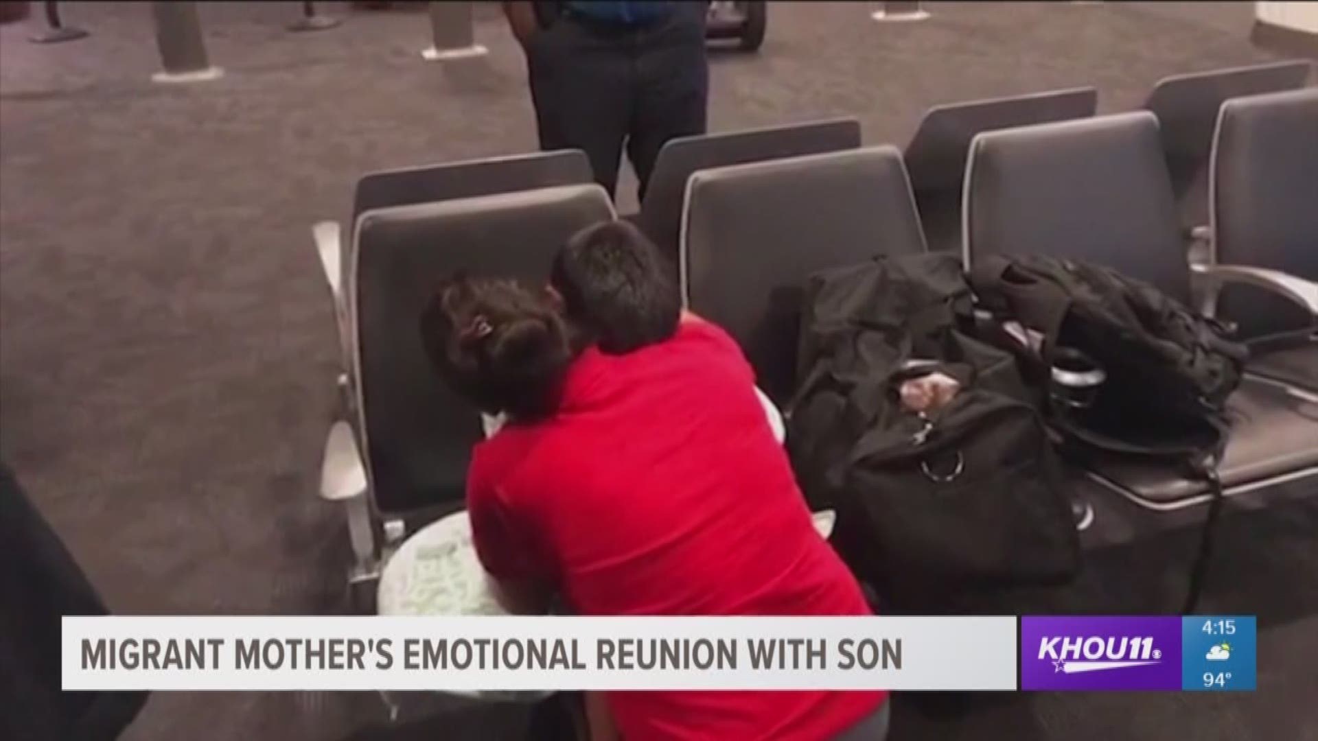 A mother from Guatemala sobbed when she was reunited with her son in Baltimore Friday morning after being separated from him last month.