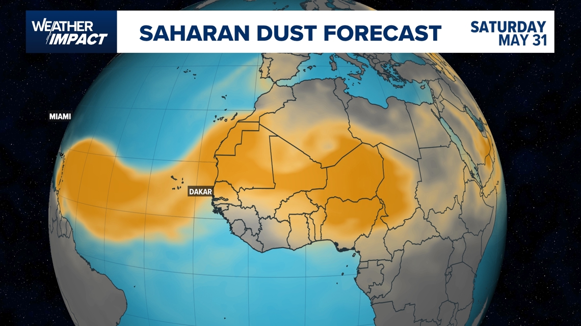 Poussière du Sahara