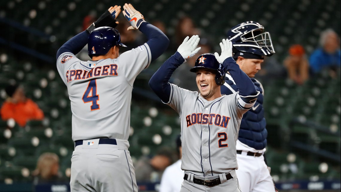 Astros extend win streak to 6 with 8-1 win over Tigers