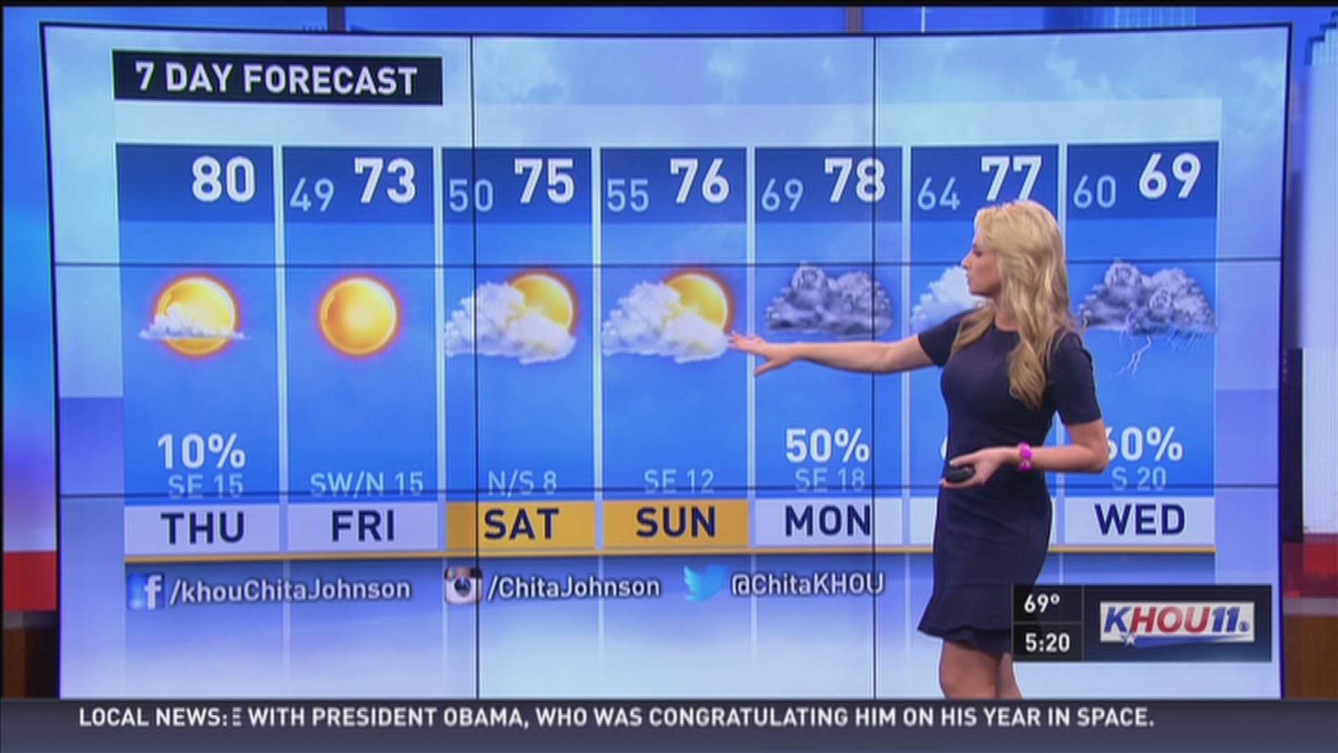 KHOU 11 News Meteorologist Chita Johnson says we will start out muggy Thursday morning but should see a picture perfect afternoon.