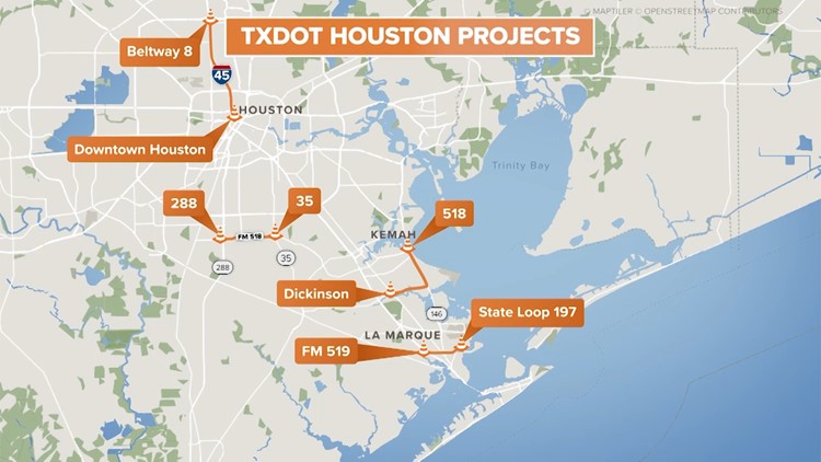 The next 10 years of road work in Houston will begin soon