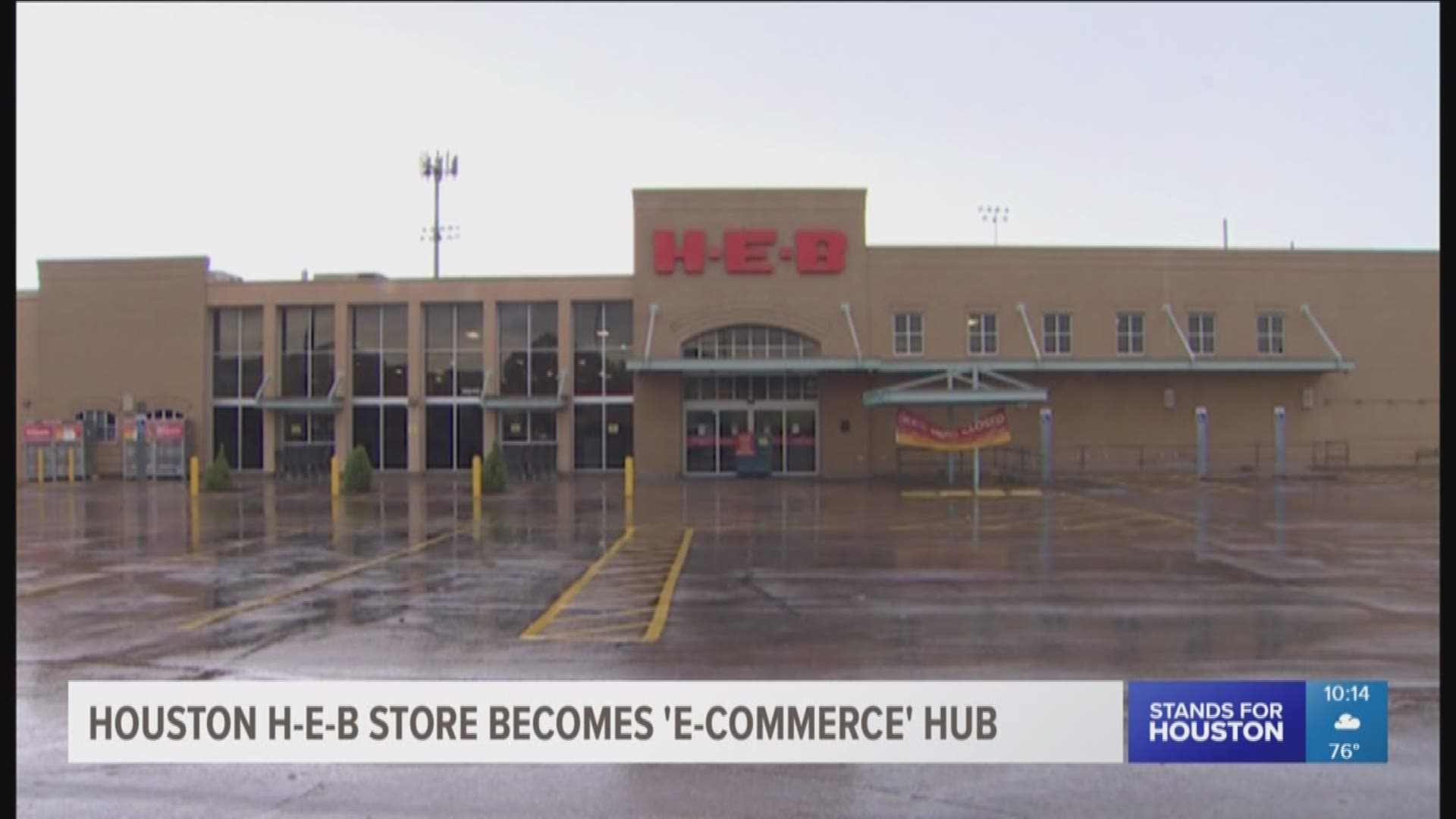 An H-E-B in the Memorial area has closed its doors for good, but to become a home base for online orders.