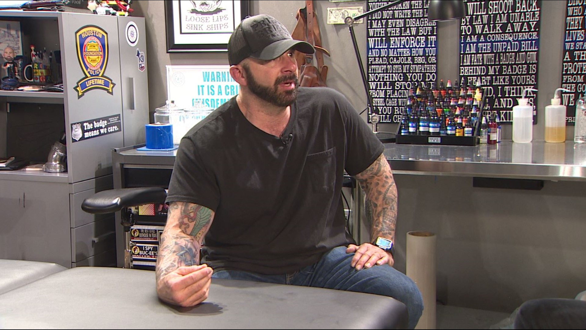 A Houston tattoo shop owned by a police officer is about to hit the national spotlight. The show will highlight first responders sharing their stories while getting their ink.