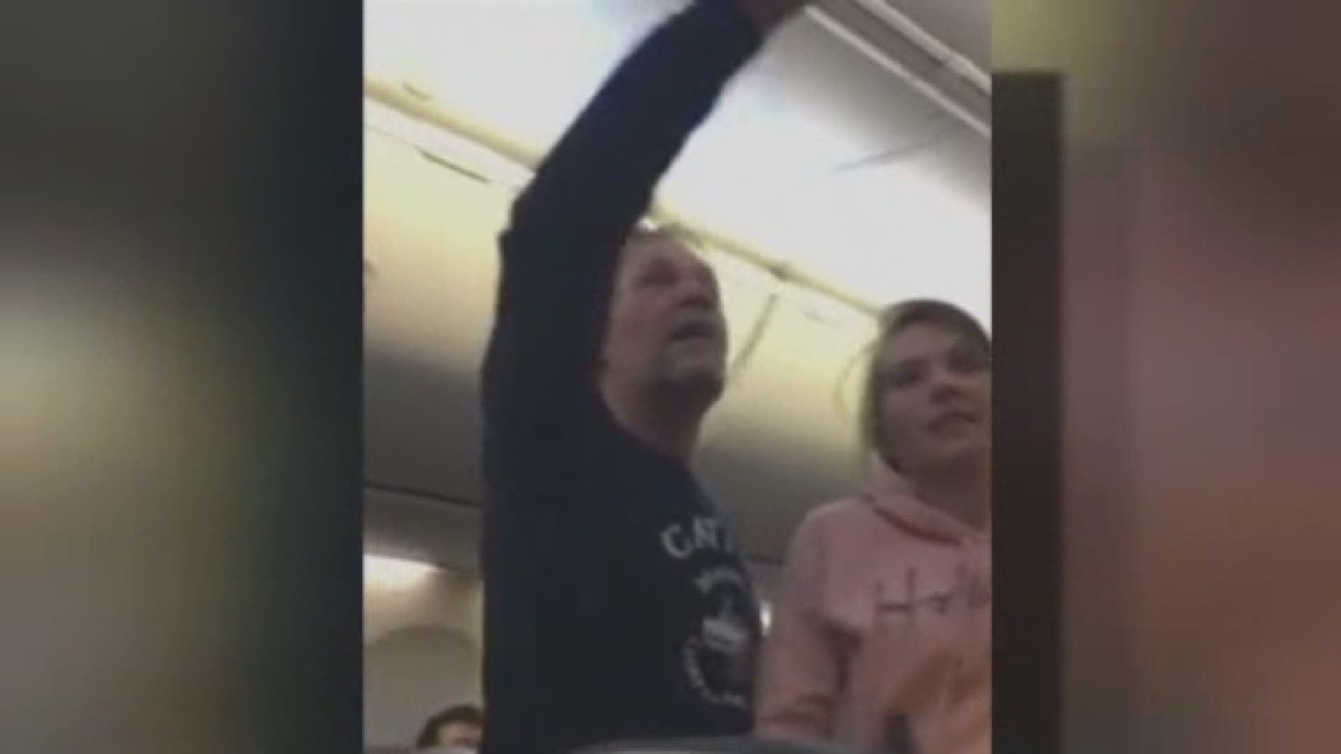 HOUSTON- A man was taken off a United flight headed to Houston after making racists remarks towards passengers on Saturday.