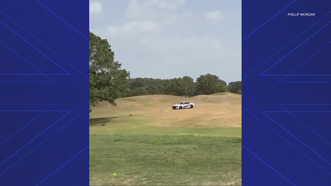 Kejahatan Houston, Texas: Kejar-kejaran polisi lapangan golf