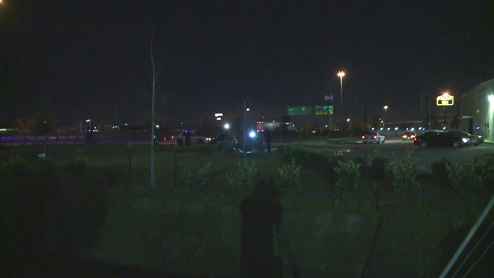 A man died in a fiery crash on the Eastex Freeway in northeast Houston overnight.