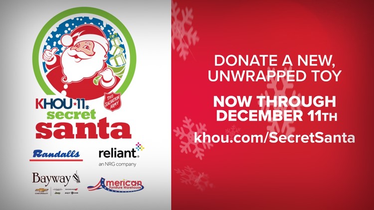 Make the holidays brighter by joining our KHOU 11 Secret Santa Toy Drive!
