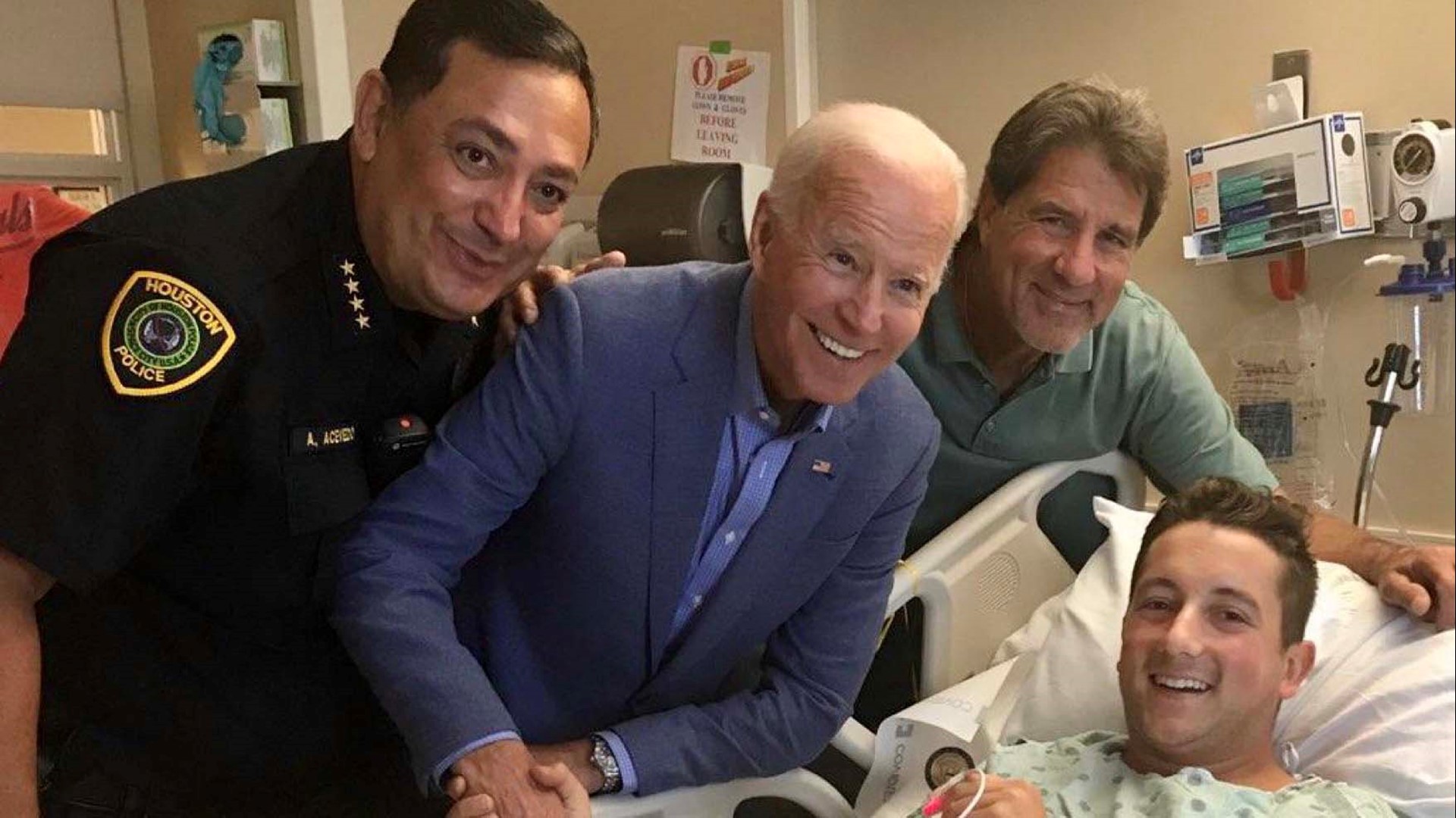 Even though Biden was in the middle of a campaign, he didn’t want publicity about his trip to see wounded Houston Police Officer Taylor Roccaforte.