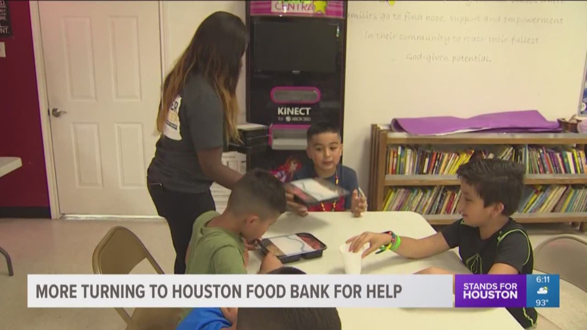 The Houston Food Bank says it's serving far many more meals this year, so far than even at its peak last year. It expects to serve 12,000 meals a day come July.