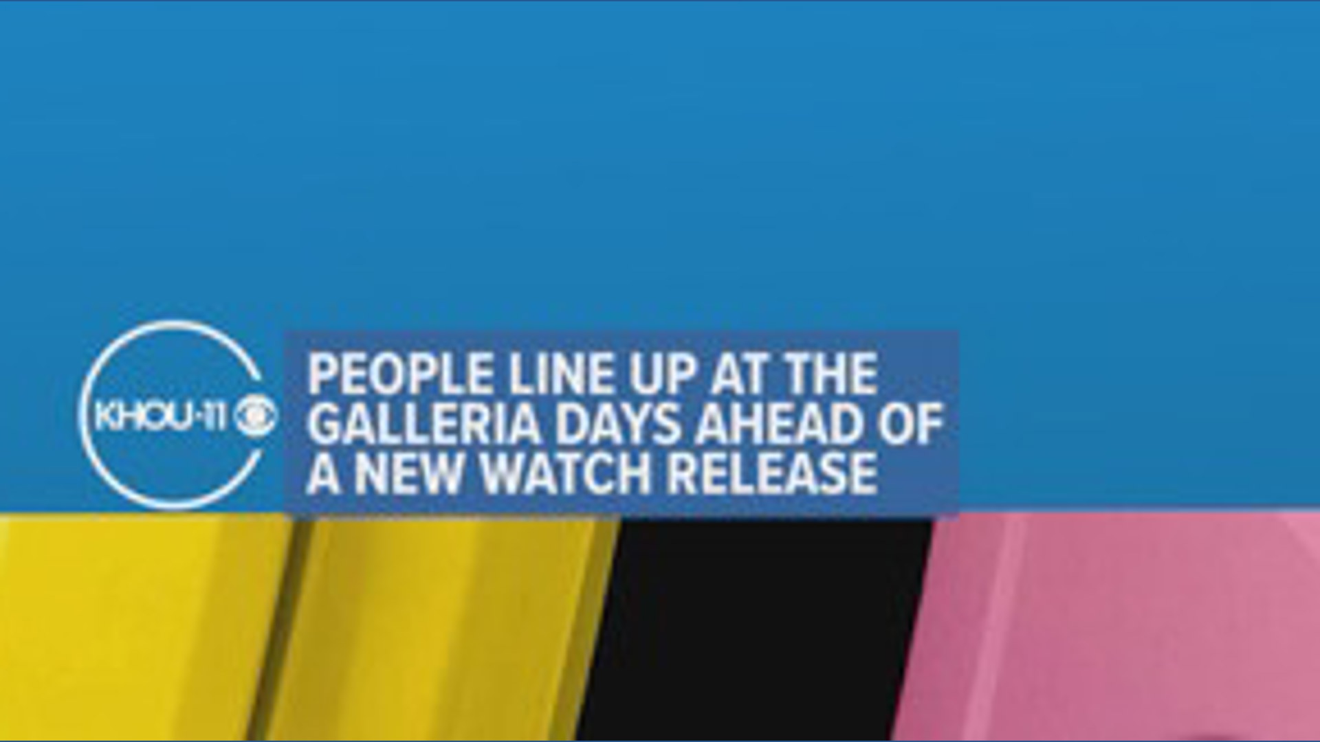 People line up at the Houston Galleria days ahead for a new Swatch ...