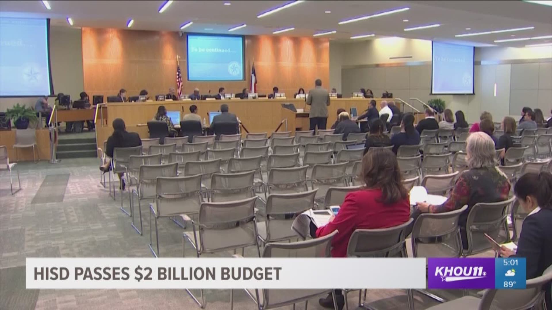 HISD board members signed off on its 2018-2019 budget, which will provide spending on special education, but an $83 million deficit could possibly result in hundreds of layoffs. 